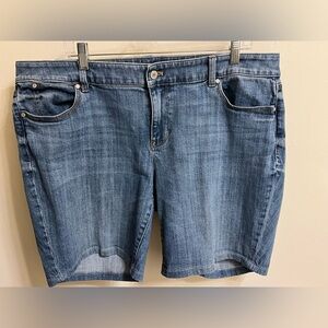 Talbots Boyfriend Denim Shorts Size 16W